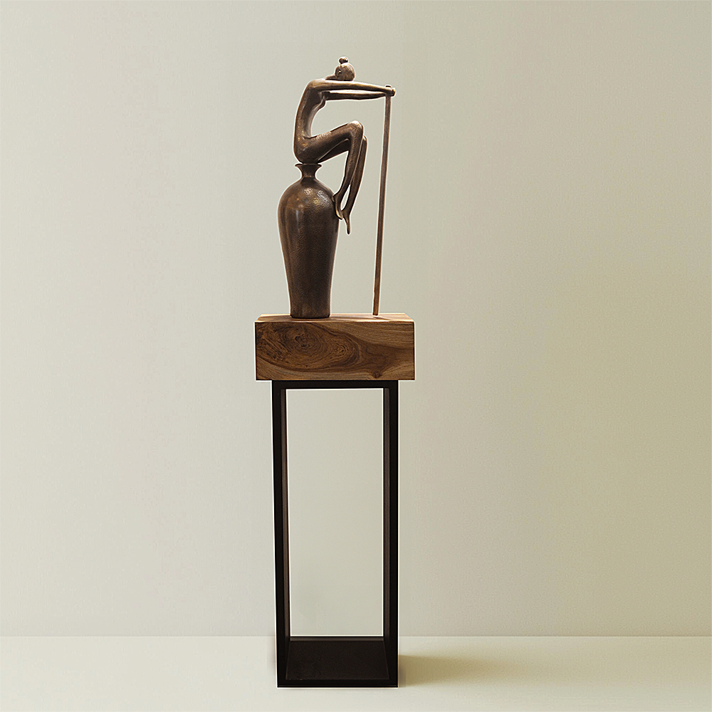 Reverence &ndash; A Handcrafted Sculpture Honouring Inner Strength and Spirit, inspired by the warrior's quiet resilience