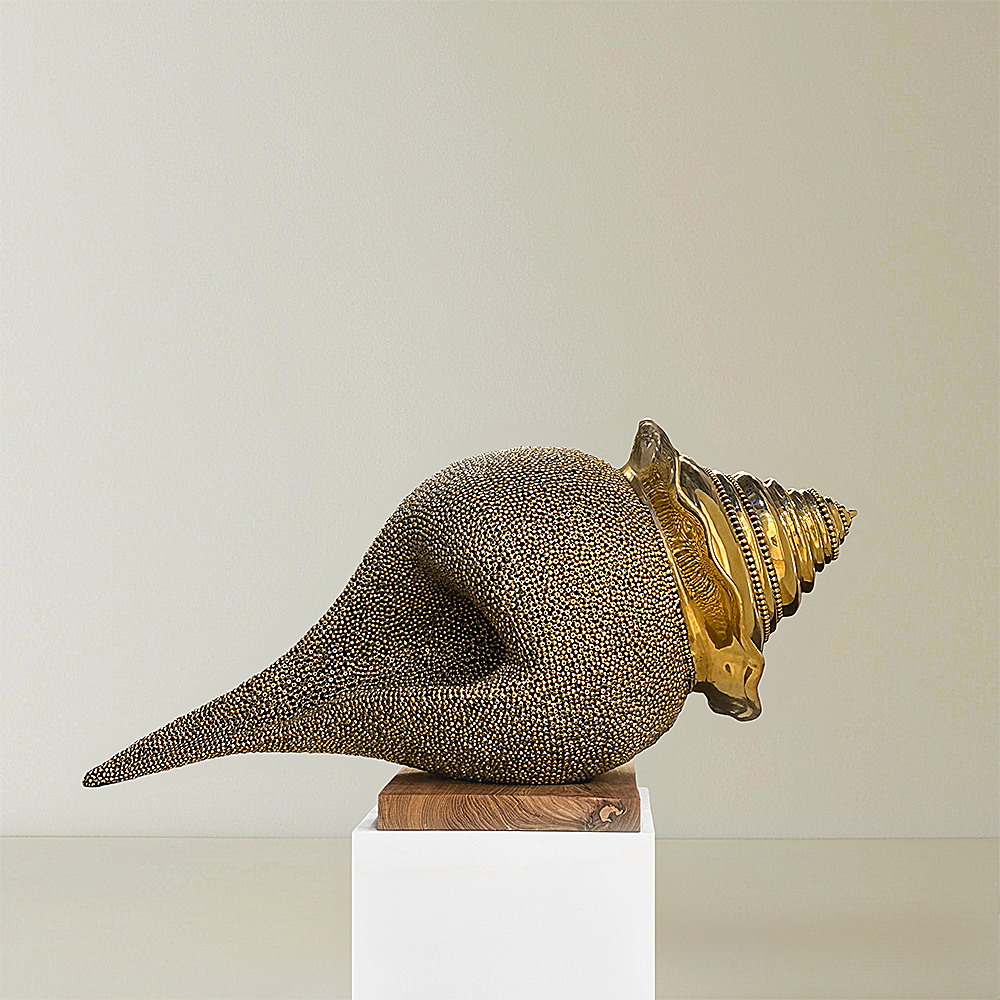 Resonance &ndash; A Conch-Inspired Sculpture Channeling Spirit and Sound, inspired by the primordial vibrations of the shankh